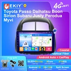 EKIY T7 для Toyota Passo Daihatsu Boon Sirion Subaru Justy Perodua Myvi Android автомобильный радиоприемник DSP мультимедийный плеер стерео GPS DVD