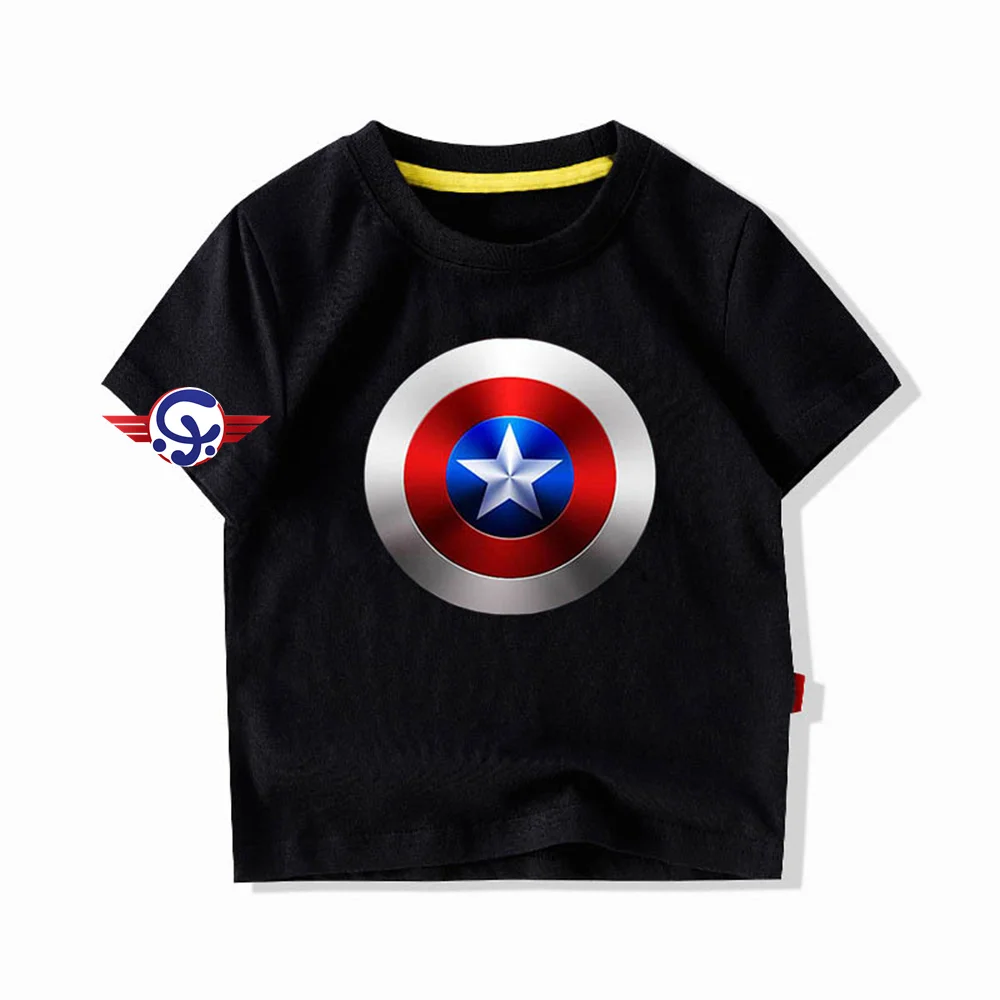 

Детская футболка унисекс из хлопка с цветным принтом