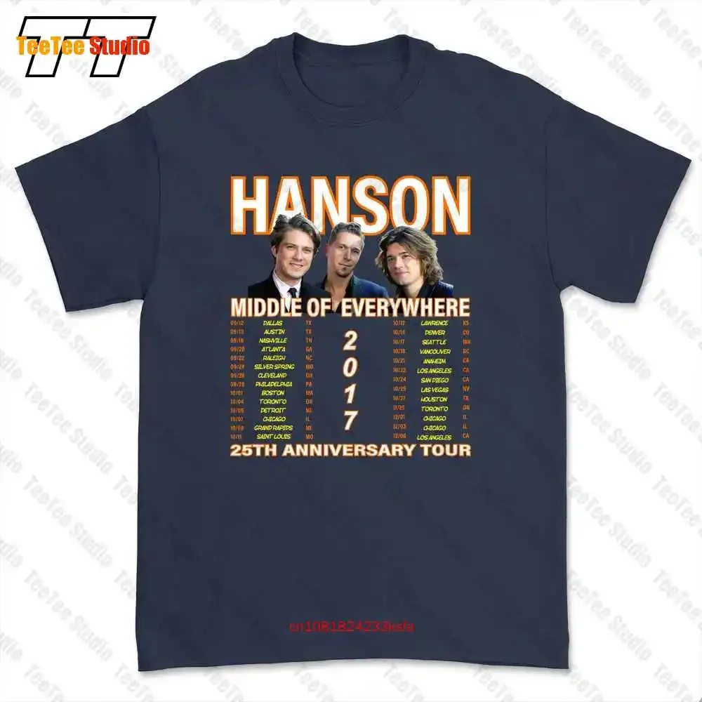 Hanson Middle Of Everywhere Tour 2017 T-shirt Tee 7L39
