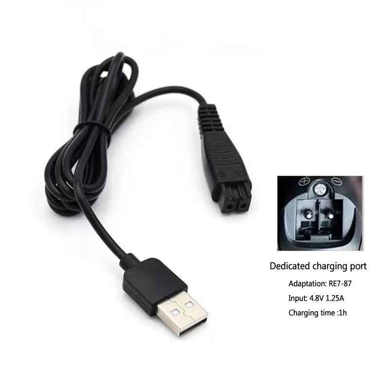 4.8V 5V 1.25A USB Charger RE7-87 RE7-59 For Panasonic ES-RT30 ES-RT40 ES-GA20 ES2065 ES2067 W7657 Shaver Razor Charger images - 6