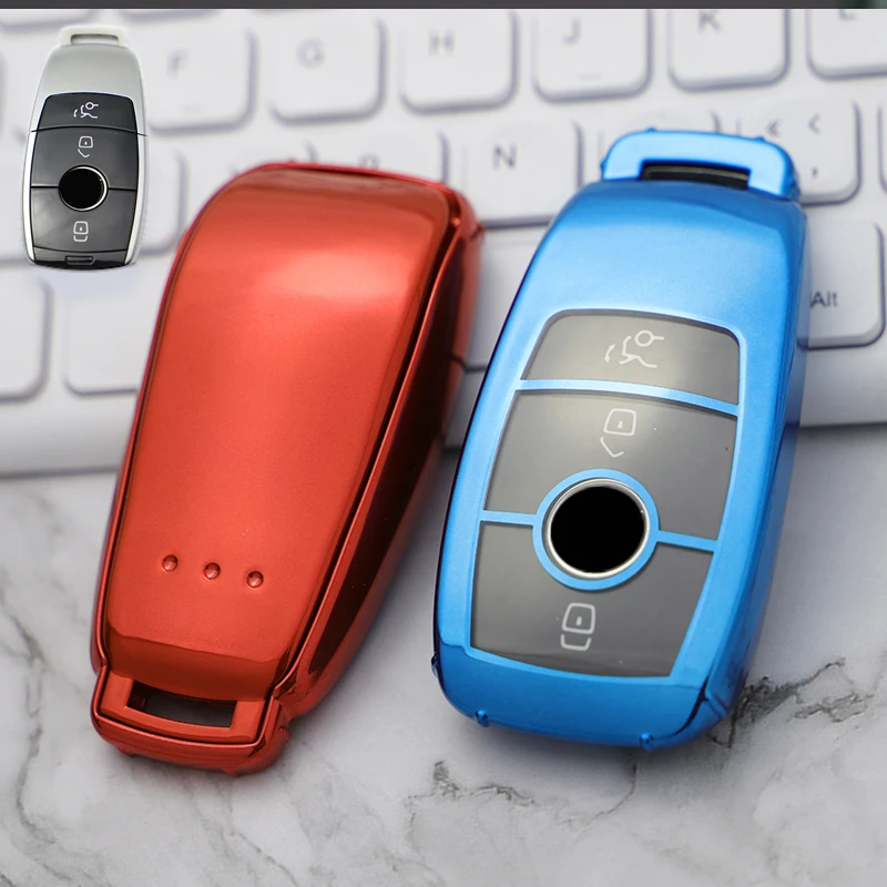 

TPU Car Remote Key Case Cover Shell For Mercedes Benz A C E S G Class GLC CLE CLA W177 W205 W213 W222 X167 AMG Protector Holder