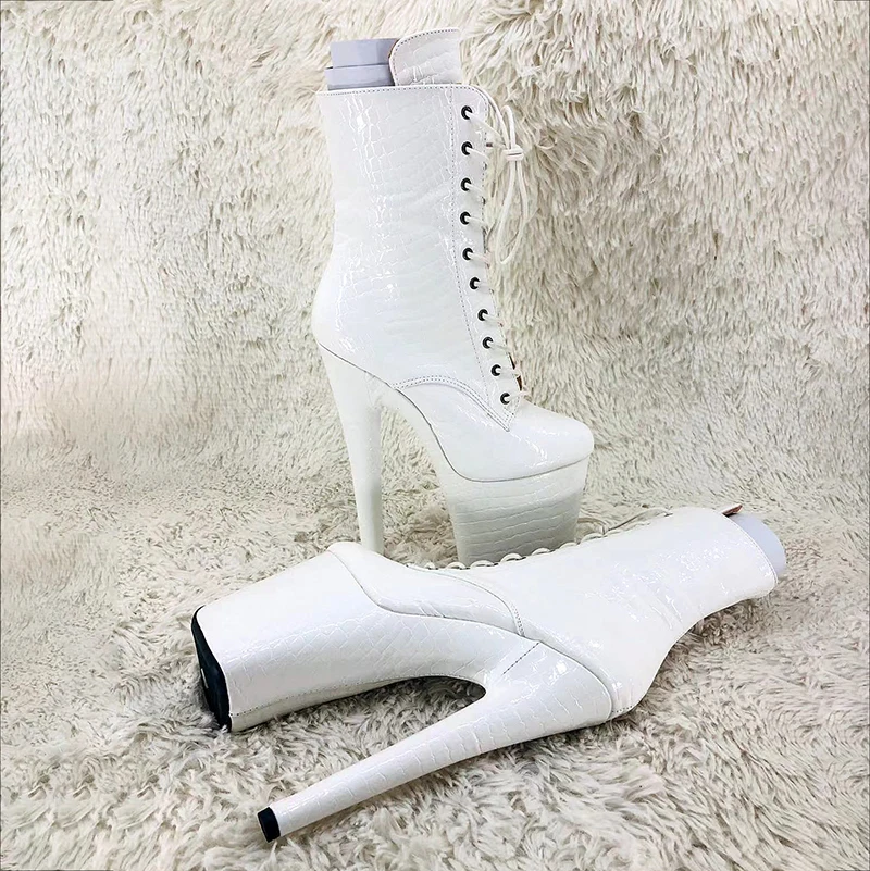 Leecabe 20CM/8Inch Women's Platform disco party High Heels Shoes Pole Dance boot