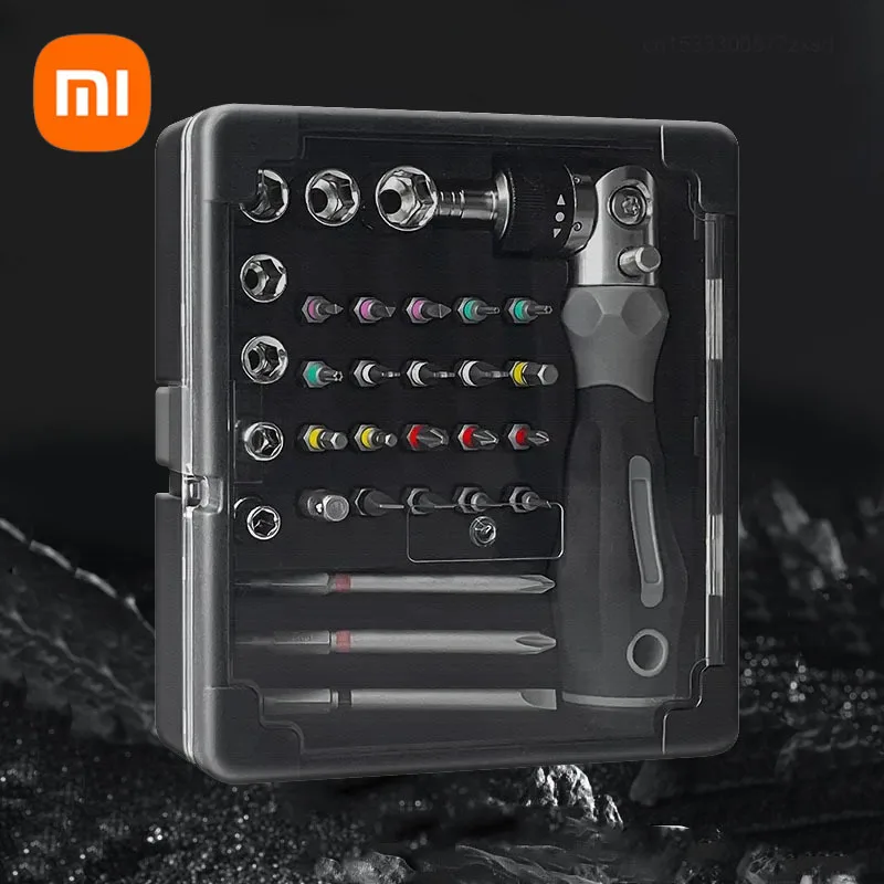 Набор многофункциональных отверток с храповым механизмом Xiaomi 31 в 1 портативные