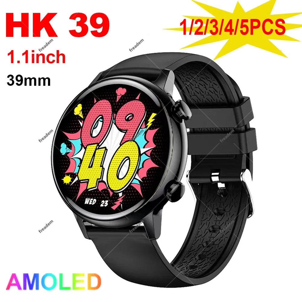 

Женские круглые Смарт-часы hk39 Amoled экран 1,1 дюйма Магнитная Зарядка Bluetooth звонок пульсометр NFC FitCloudPro Смарт-часы
