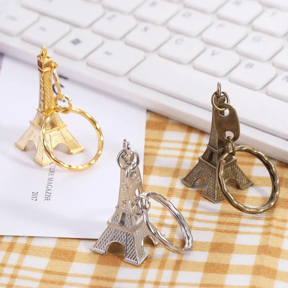 Простой винтажный брелок с башней Франции украшение из сплава сумка Эйфелевой