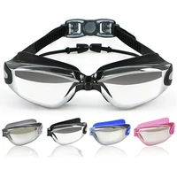 adult diving glasses optical swimming goggles men women myopia pool earplug professional waterproof swim eyewear prescription