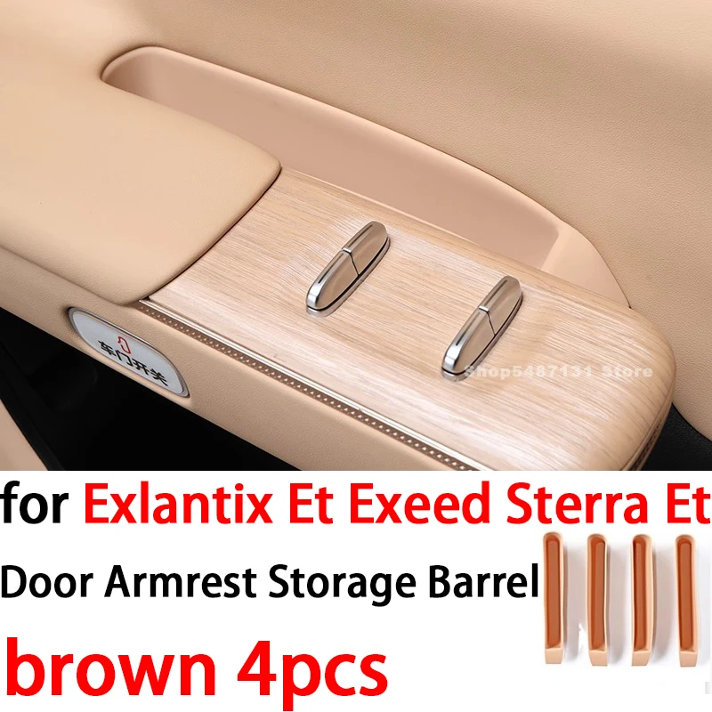 

Дверной подлокотник автомобиля, бочка для хранения, дверная ручка, контейнер-держатель, коробка для Exlantix Et Exeed Sterra Et, аксессуары для интерьера 2024 2025