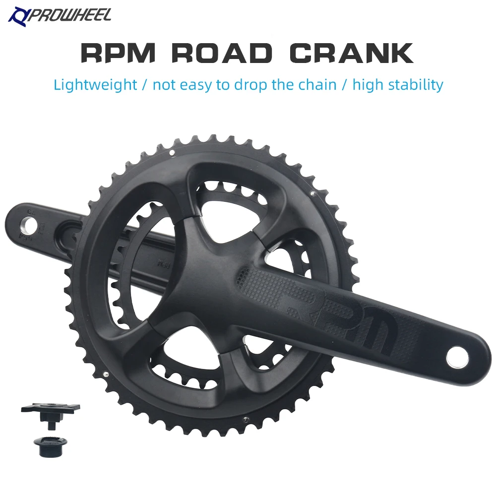 

PROWHEEL Road Bike Crankset 110BCD 50-34T 52-36T Chainring 2x11 Speed 170/172.5mm Double Sprockets Crank Set UT 105 R7000 R8000