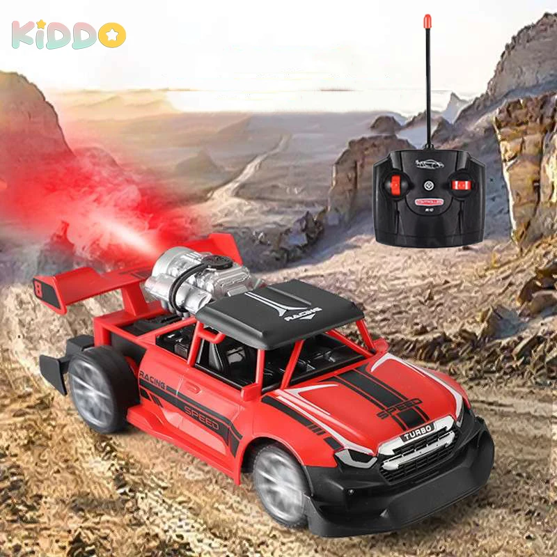 

1:20 RC Car Drift Stunt with Spray Light Remote Radio Controlled Car Children's Competitive Racing Cars and Trucks Toys for Boys