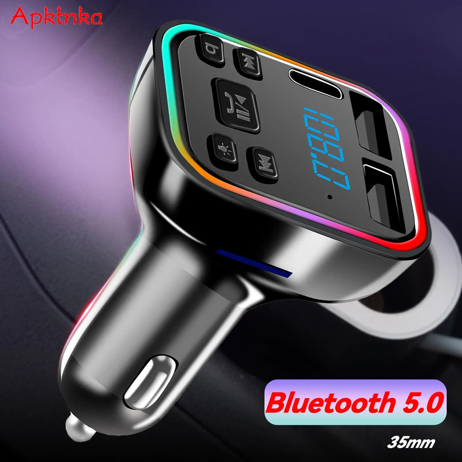 Автомобильный Bluetooth-приемник 2. 0 FM-передатчик в комплекте |