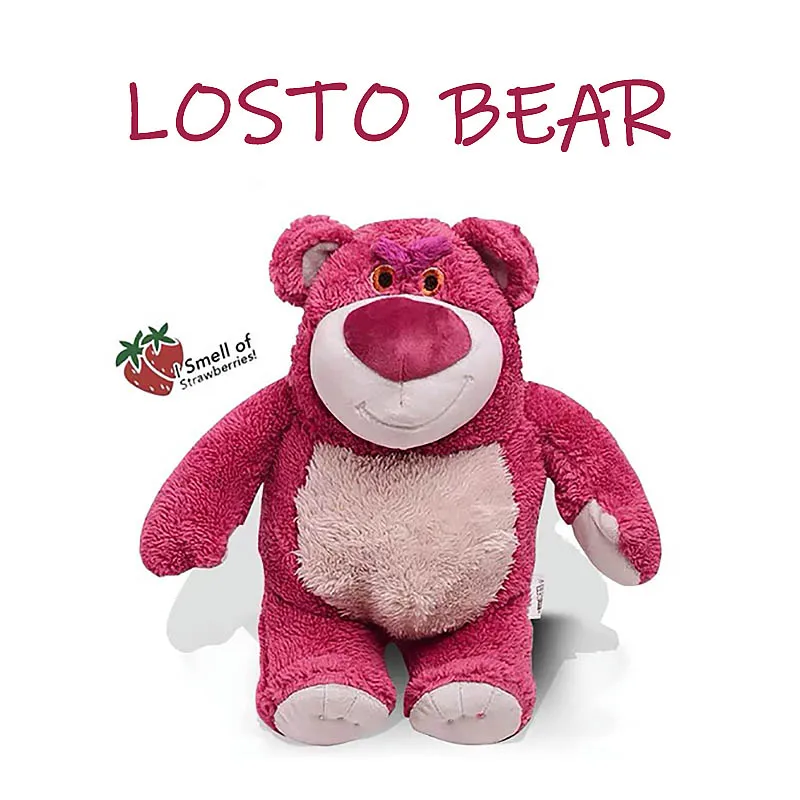 

Игрушка плюшевая мультяшная Lotso Disney, мультяшная кукла, Зверюшка, История игрушек, детская Спящая плюшевая подушка, подарок для детей, большо...