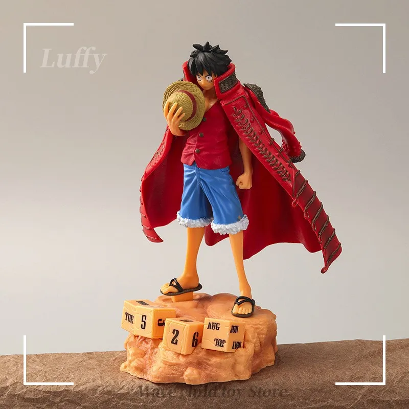 

17 см аниме One Piece Monkey D Luffy календарь Ver. ПВХ экшн-фигурка, игрушечная статуя, Коллекционная модель, детские игрушки, кукла, подарок, украшение