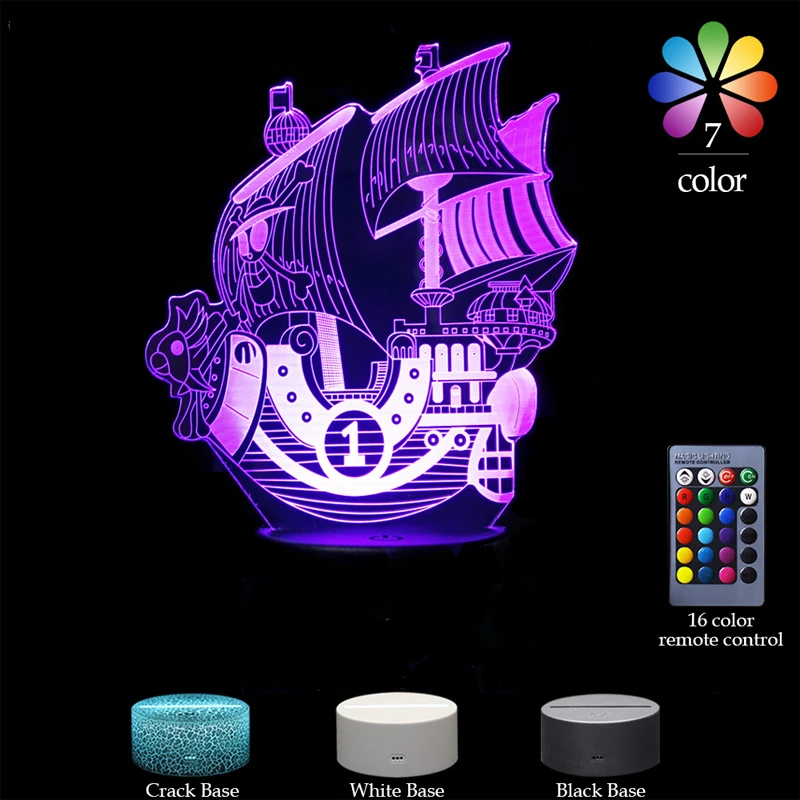 

One Piece Anime Peripheral Led Light Usb Plug-in Bedroom Small Table Lamp Anime Lamp Anime Decor Bedroom Decor Led Wall Light