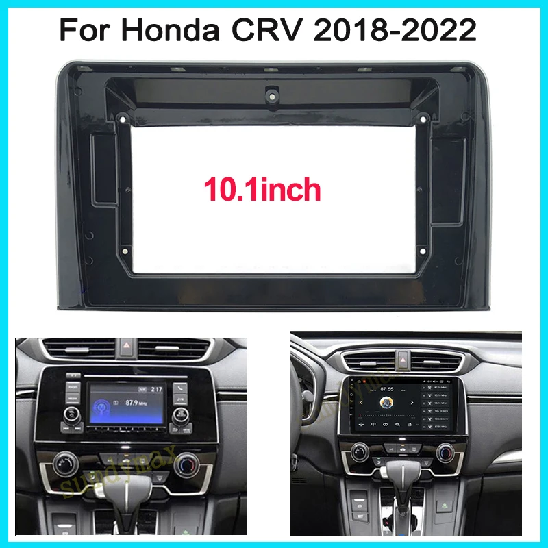 

Установка для автомобильного радио 9 дюймов и 10,1 дюймов, DVD GPS Mp5, пластиковая панель Fascia ДЛЯ honda CRV 2017-2021, комплект крепления для автомобильной ...