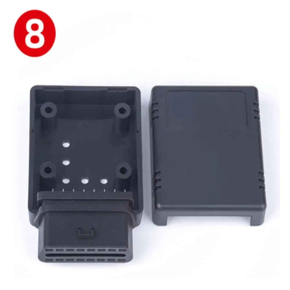 

Универсальный 16-контактный гнездовой разъем OBDII j202 штекер + Корпус + SR + винты адаптер OBD 2 с корпусом