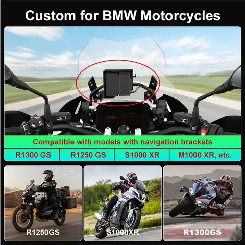 B7 для BMW R1200 R1250GS S1000 M1000 XR сенсорный уличный водонепроницаемый солнцезащитный портативный мотоциклетный навигатор CarPlay Android Auto
