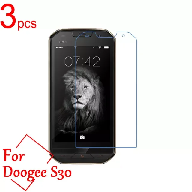 3pcs Ultra Clear/Matte/Nano Anti-Explosion LCD Screen Protector Film Cover for Doogee S60 S30 IP68 Protective Film + Cloth