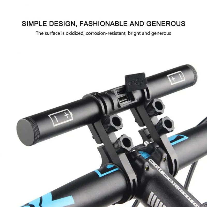 

Universal Bike Handlebar Extender Extension Bracket USB Charging Power Bank Aluminum Alloy MTB Bicycle Headlight Phone Holder