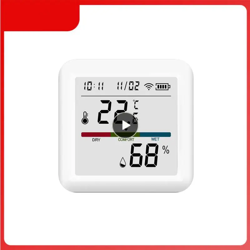 

Hygrometer Shared Features Precise Thermometer Angle Adjustment Smart Home Temperature Sensor Household Appliances Intelligence