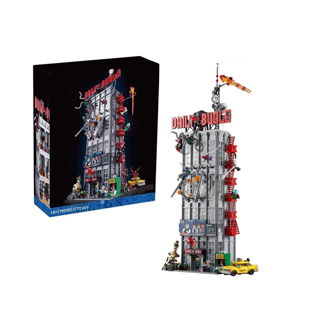 

Disney 3700PCS 25 Mini DOLLS Spiders Heroes Figures Toys Daily Bugle Tower man Model 76178 Building Blocks Bricks Kid Toy Gift