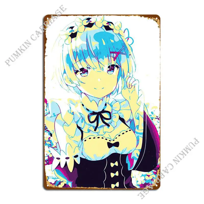 

Металлический плакат Rem Re Zero для рисования ржавчиной