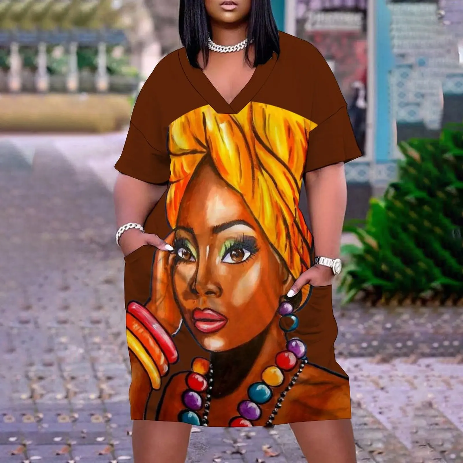 

Summer Dress Women's Fashion Bohemian Beach Dresses Evening Party Female Slim Loose Oversized African Women Dress Sexy Sundress