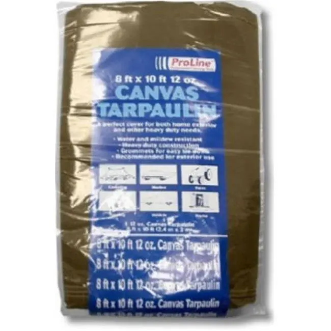 

Supply K-CT0810B 12 oz. Tan-Brown Canvas Tarp - 8 x 10 in.