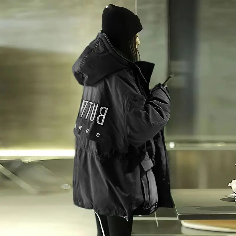 2023 New Winter Hooded Puffer Jacket Women Parka Down Cotton Cotton Jacket Warm Thicker Snowsuit Korean Fashion Coat