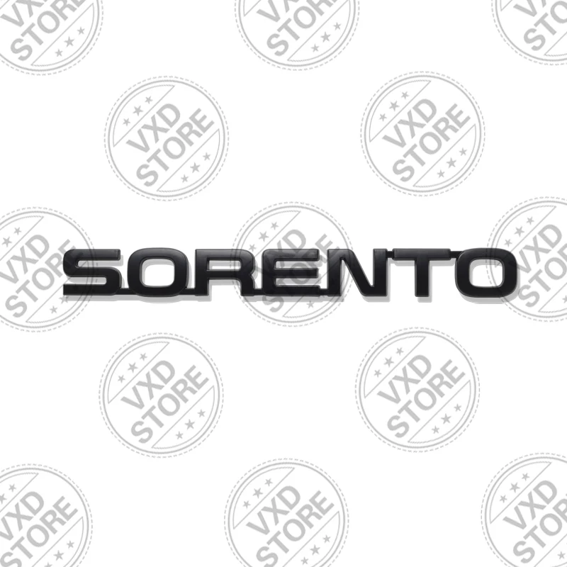 

Для SORENTO надпись автомобиля 3D металлический логотип значок наклейки наклейка авто задний багажник алфавит эмблема наклейки