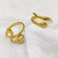 snake ring men stainless steel open adjustable gold women rings new fashion gothic jewelry gifts anillos acero inoxidable mujer
