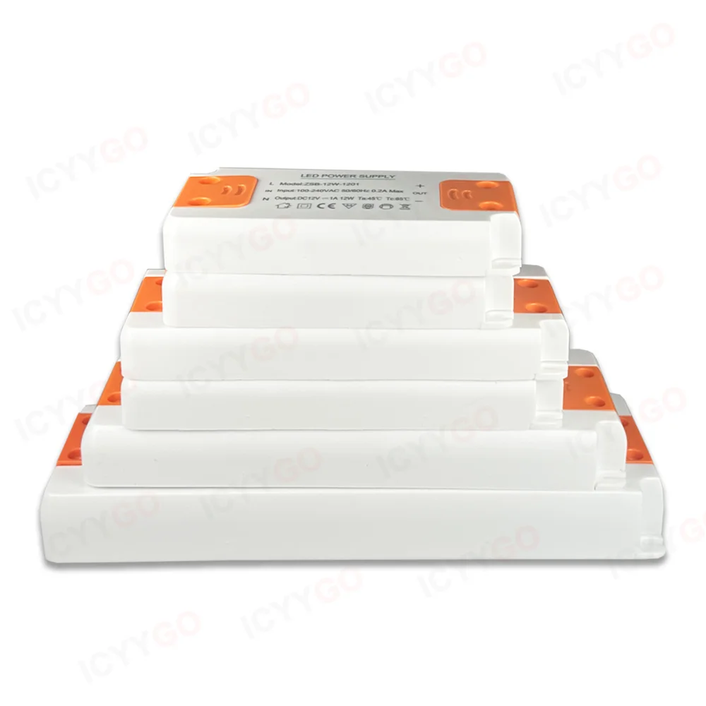 Фото Светодиодный драйвер DC12V 24V 12W 18W 24W 36W 60W 120W 110V 220V в DC12V, трансформатор для освещения, светодиодный источник питания 1000MA №2
