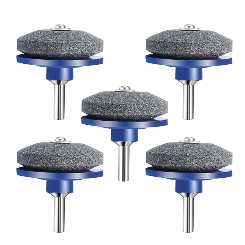 

5 Pcs Lawn Mower Blade Sharpener Universal Sharpener Grinder Wheel Stone Power Drill For Any Power Drill Hand Drill