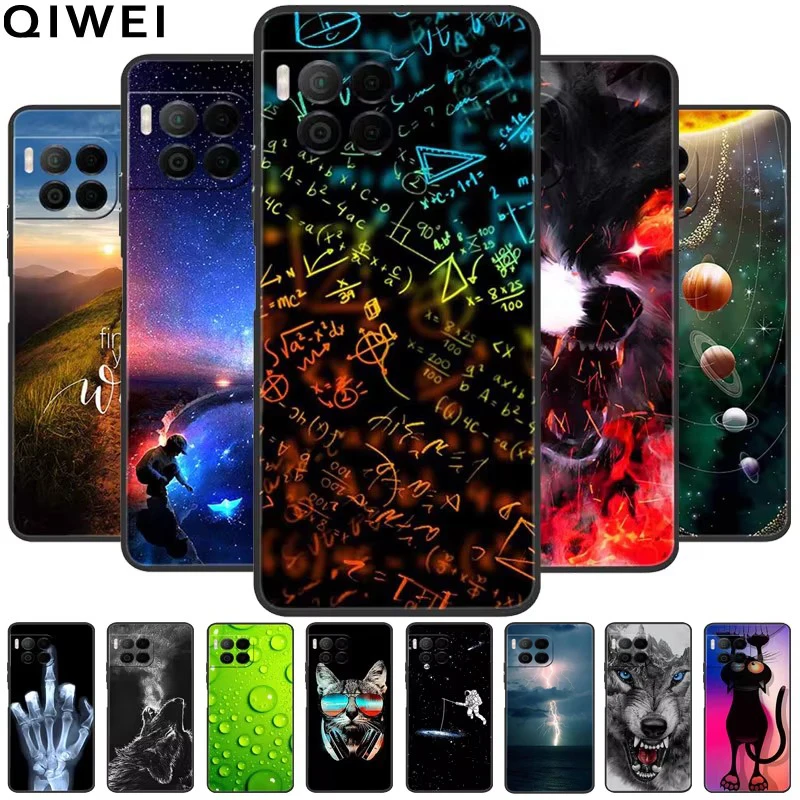 Чехол для T-Mobile Revvl 7 Pro черный силиконовый чехол с рисунком животных REVVL 7Pro