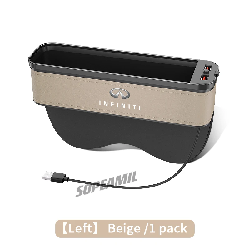 

Infiniti JX35 EX25 FX35 G37 M35 ESQ Q50 Q60 Q70 QX30 QX50 QX55 QX56 QX60 QX70 Автомобильный USB-зарядный цветной светильник для хранения зазора сиденья