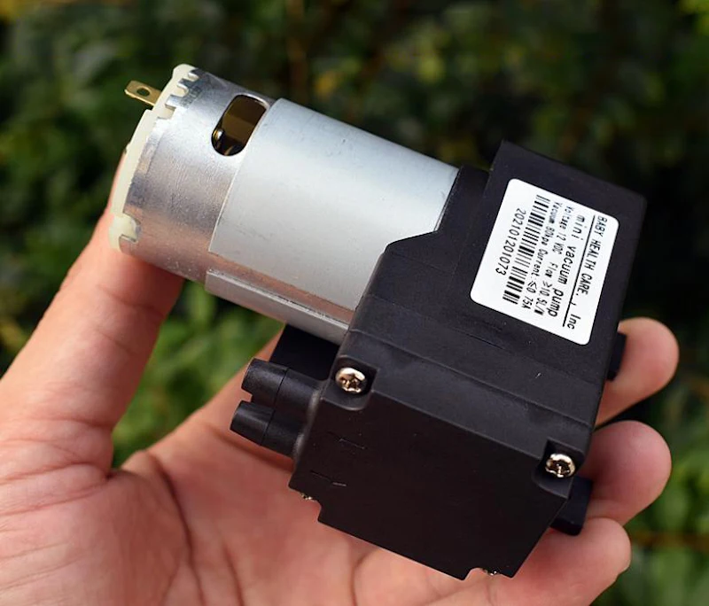 DC 12V Micro 555 Motor Pump Piston Vacuum Air Pump 10.5L/min Large Flow Negative Pressure Pump Large Suction for Massager