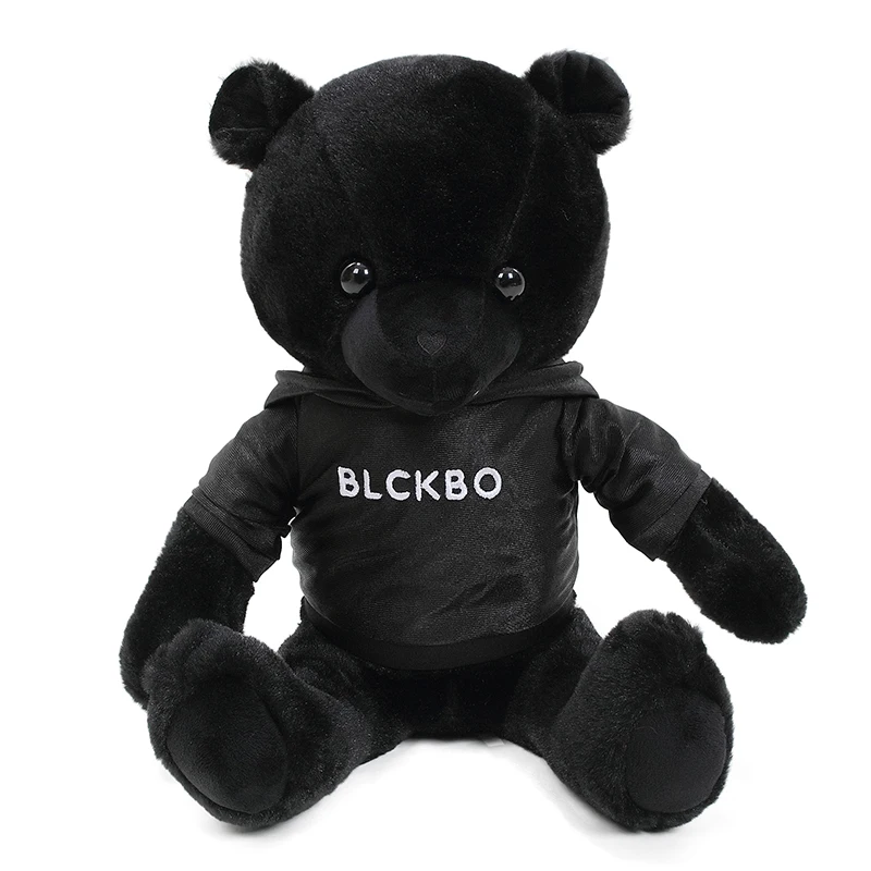 

30/40cm Bear Plush Toys Stuffed Black Bears Doll Animal Pillow Boys Girls Valentine Gift Kids Christmas Present Decor