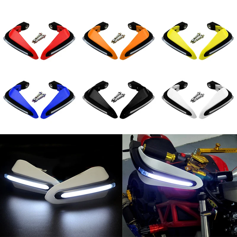 

Motorcycle LED Handguards Handlebar Hand Protector For PRILIA PEGASO 650 SXV SR 150 RSV RSV4 RS50 TUONO V4 RS 125 SR 50 RS 50