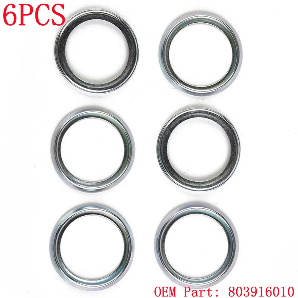 

6pcs Oil Drain Plug Crush Washer Gasket Set 16mm 803916010 For Crossre 11-18 For Crossrek For Forester For Impreza For Inland