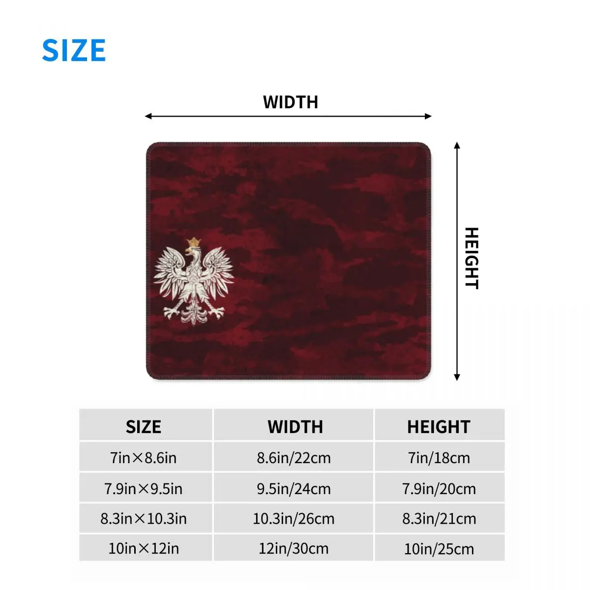 Винтажный коврик для мыши в польском стиле герб России Нескользящий Резиновый