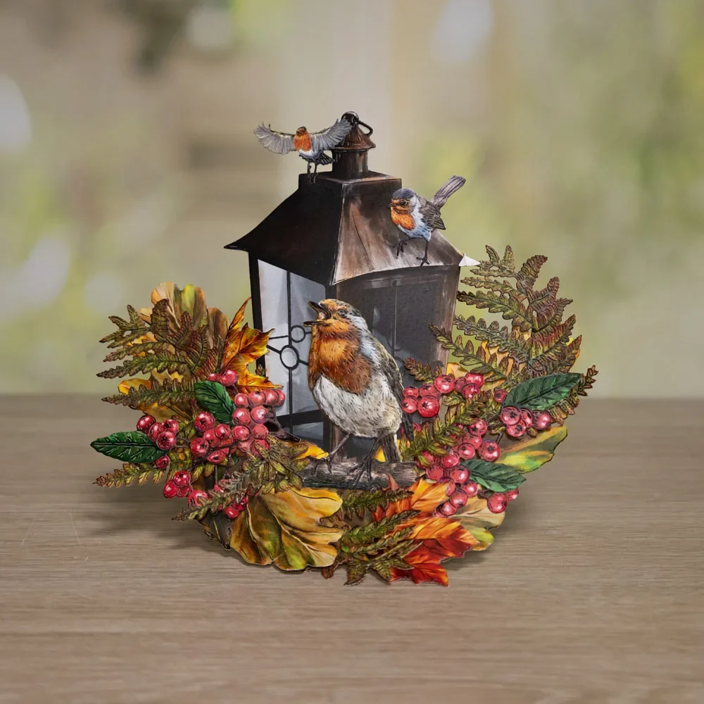 Новое поступление 2024 кленовый лист птица боярышник металлические трафареты для