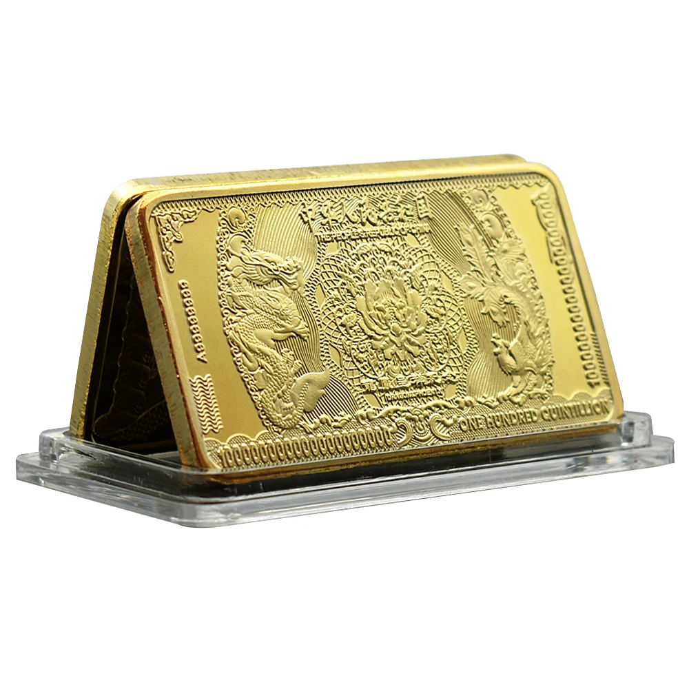 

Китайский дракон и Феникс золотая монета