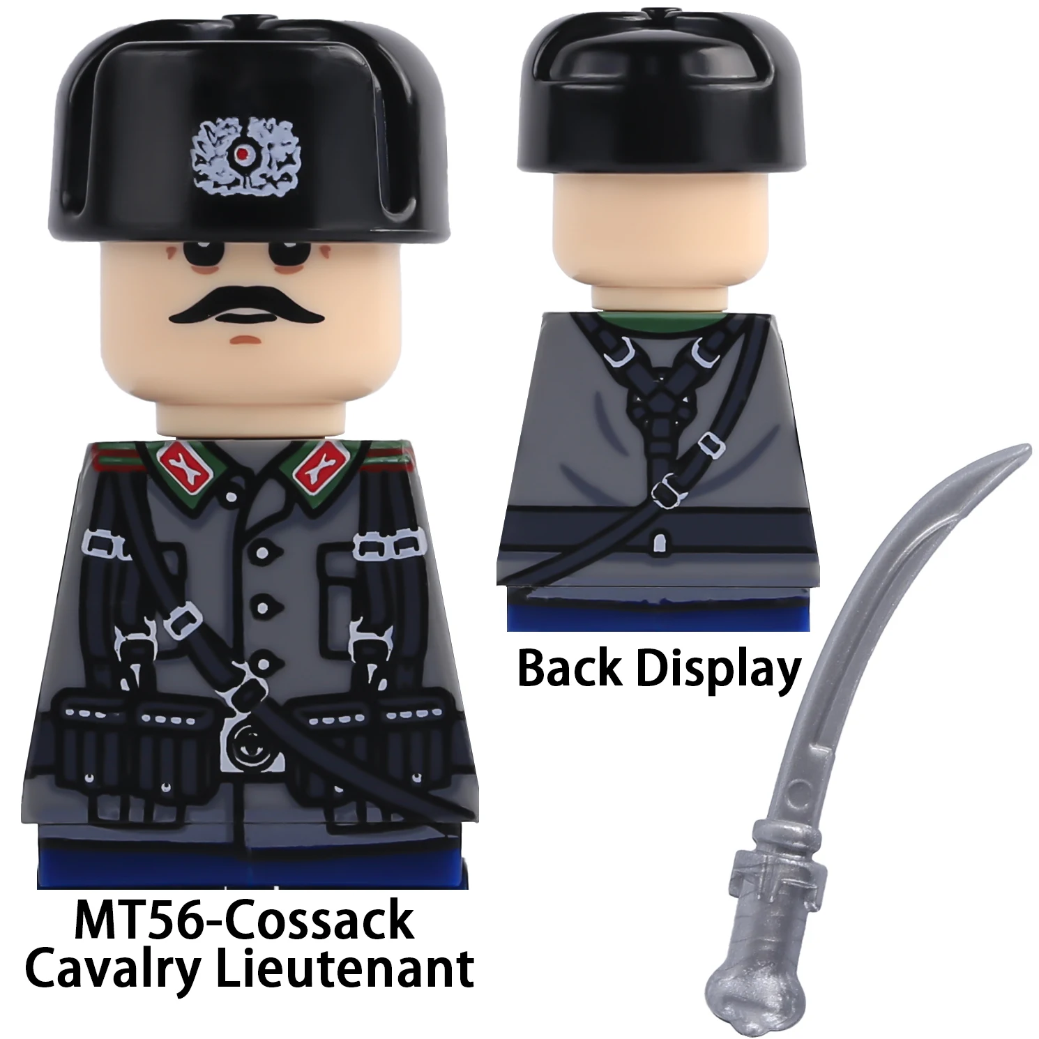 Фото Конструктор MOC: Фигурки солдат ВМВ, инженеров и командиров, лейтенантов, военная пехота, оружие, камуфляж, игрушки из кирпичиков №2