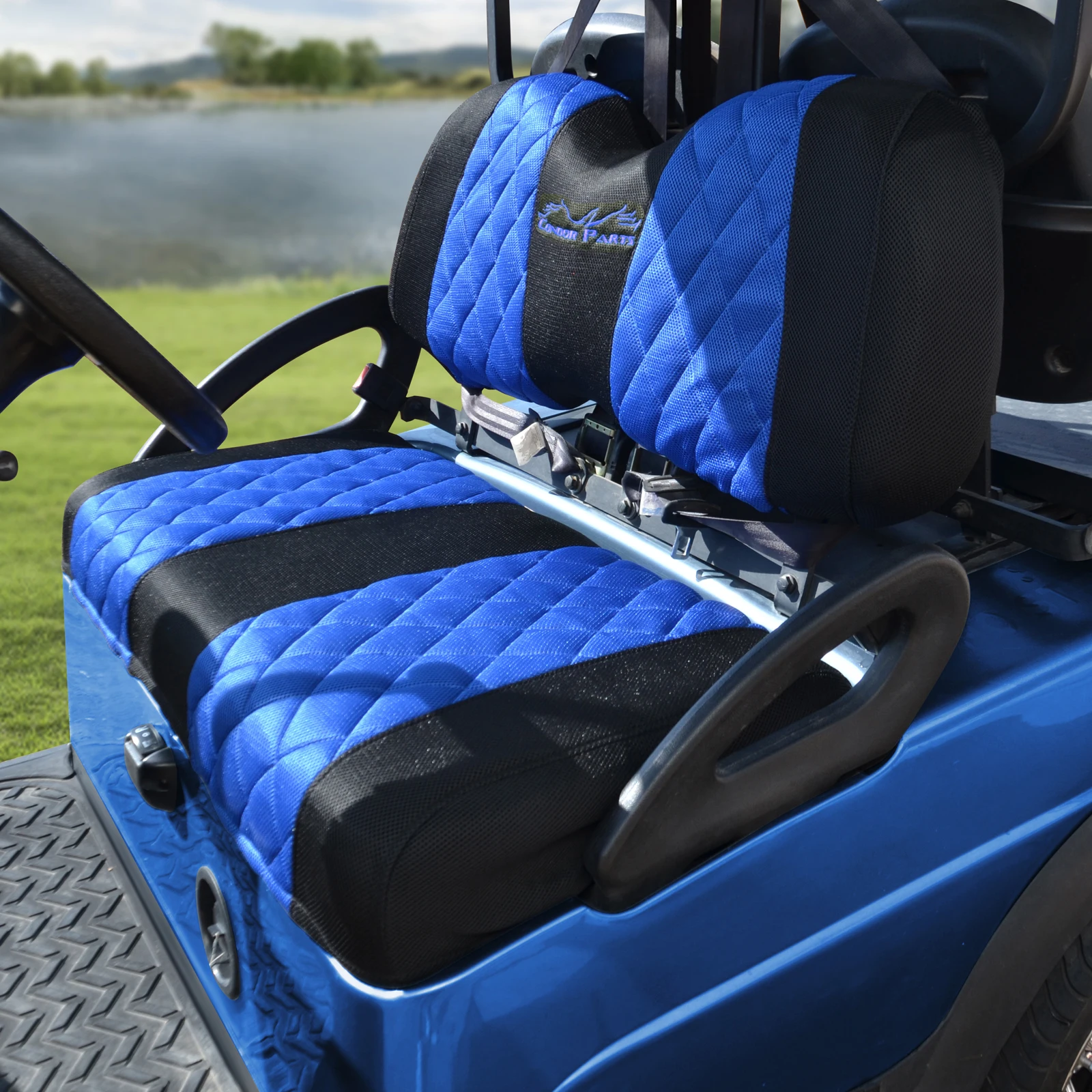 

Brand New Golf Cart Seat Covers Fit To Club Car Precedent,DS and Yamaha,Breathable Washable Polyester Mesh Cloth.Renew Golf Cart