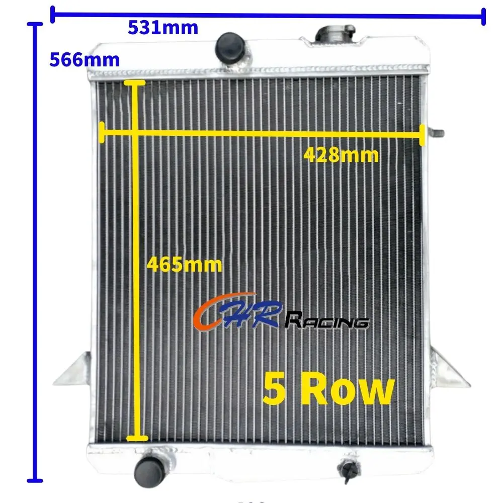 

5Row Aluminum Radiator For TRIUMPH TR4A TR 4A 1965 - 1967 1965 1966 1967