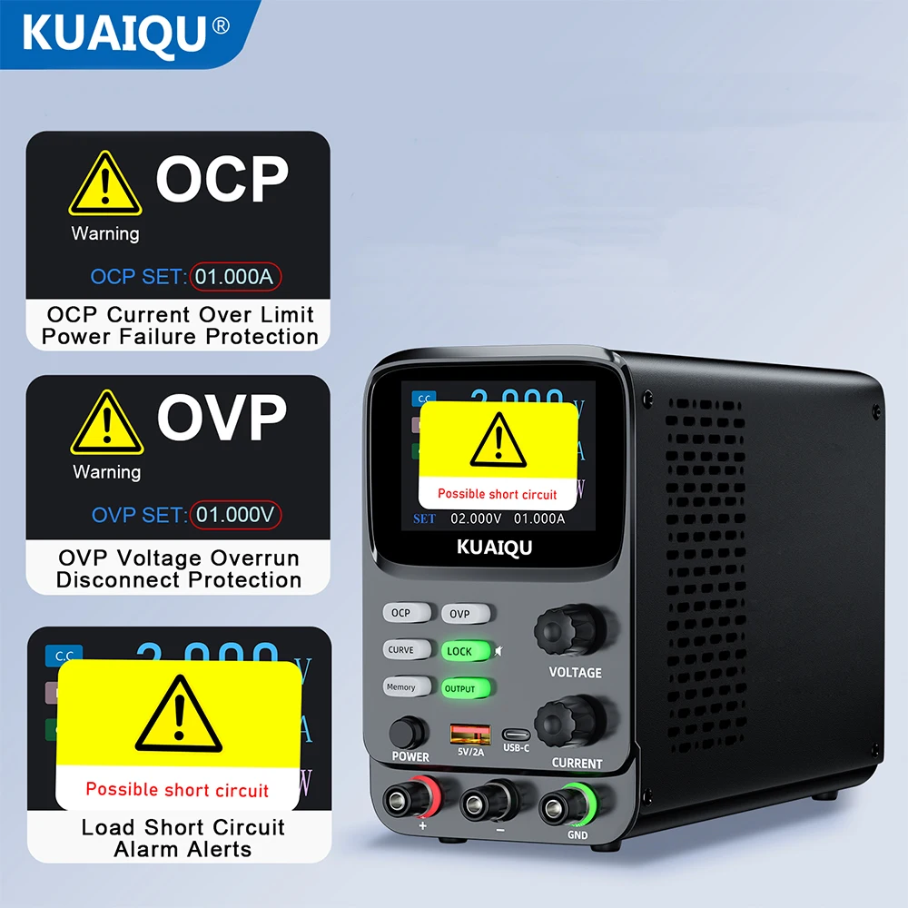Фото NICE-POWER SPPS-K305 30В 5А 24В Программируемый источник питания постоянного тока с зарядным устройством, многоуровневая защита (OCP, OVP), память форм сигналов на выходе №1