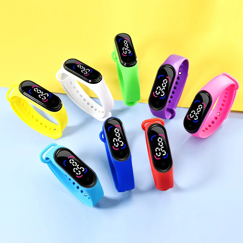 

2021 New Sport M6 LED Electronic Watch Children's Luminous Touch Waterproof Sports Electronic Watch Students Relogio Infantil