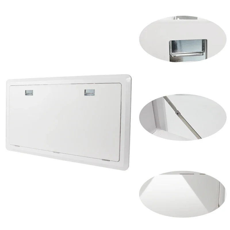 Аксессуары Heyrv Caravan 800*450Mm Rv Opvouwbare Tafel Met Led Licht Witte Camper Eettafel Externe Afs Astebare Muur