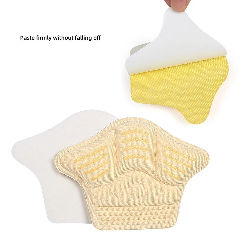 2Pcs Shoe Pad Foot Heel Cushion Pads Sports Shoes Adjustable Antiwear Feet Inserts Insoles Heel Protector Sticker Insole Brioche