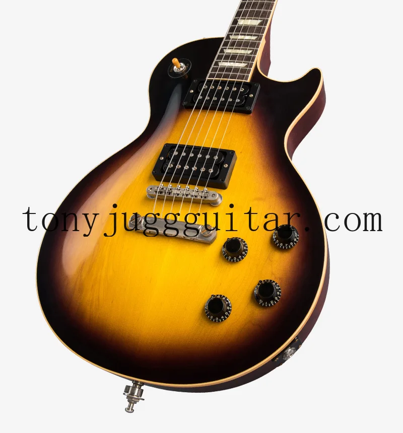 

1958 Стандартный Slash бразильская мечта Dark Burst VOS серийный № 49 простой кленовый топ электрическая гитара кремовый переплет, двойные черные Пика...