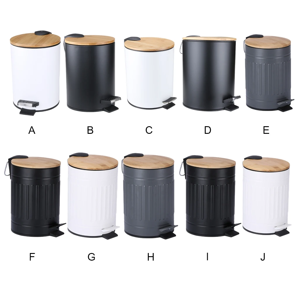 

Trash Can Type Garbage Bin Handle Rubbish Bucket Waste Container Large Capacity For Bathroom Office Dustbin Accessories